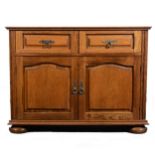 Reproduction oak bookcase,