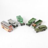 Dinky Toys die-cast models and vehicles, all loose and playworn.