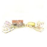 A collection of Coalport cottages, to include Watchdog Corner, with limited edition certificate,