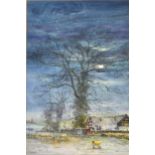 Cecil J. Thornton, Moonlight Serenity, signed, watercolour, ...