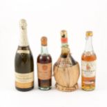 A collection of champagne and table wines, to include Champagne Vevue Galien.