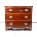 A Victorian mahogany bowfront chest of drawers