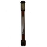 Regency mahogany stick barometer, signed Worthington & Allan, London