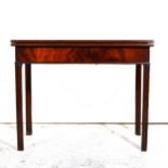 Georgian mahogany card table