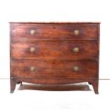 George III mahogany chest of drawers.