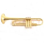 Brass trumpet by Virtuosi, England, fitted case.