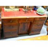 Victorian mahogany kneehole desk.