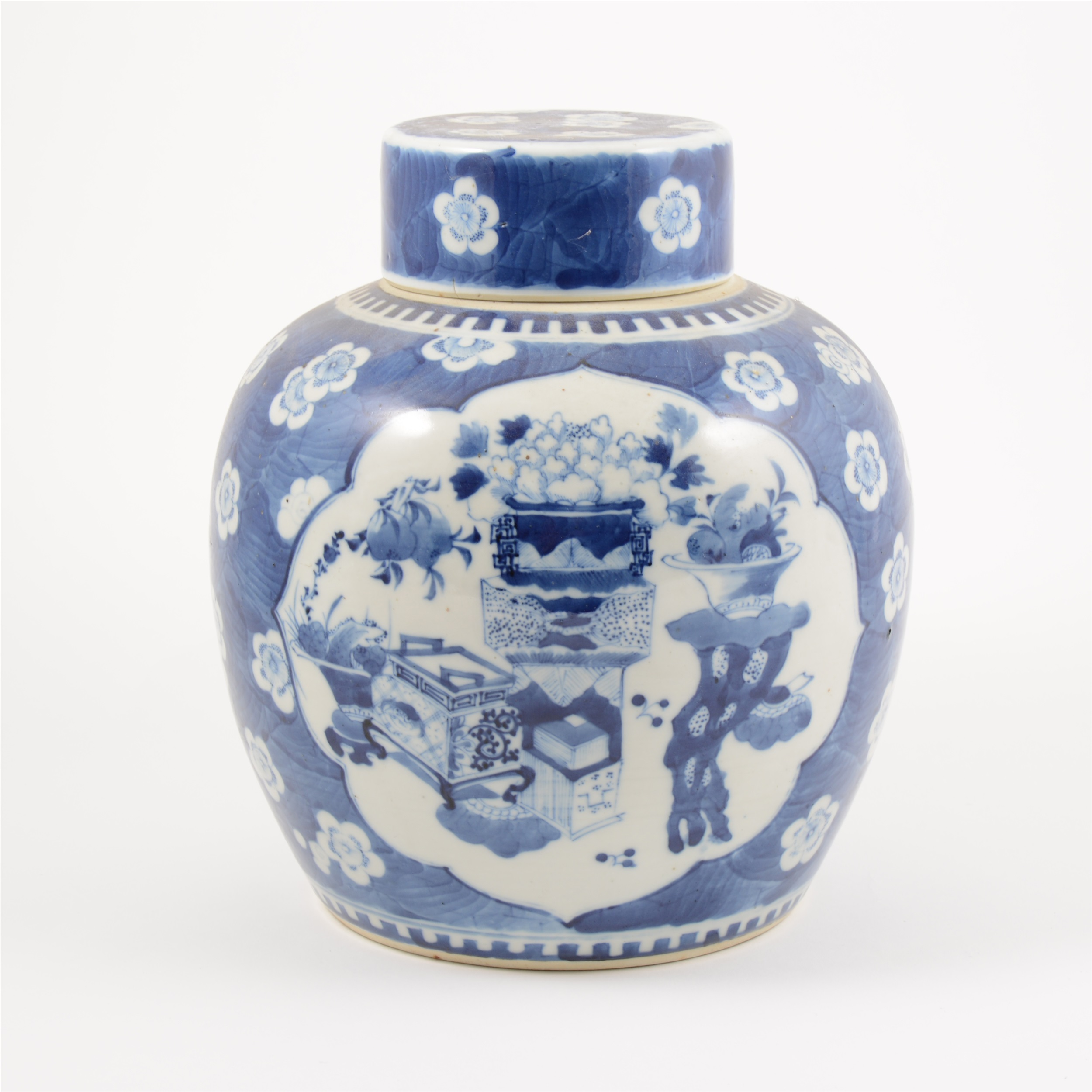 Chinese blue and white ginger jar, 20th Century