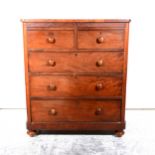 Victorian mahogany chest of drawers