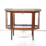Edwardian style mahogany display table