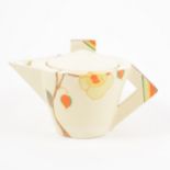 Clarice Cliff, Yellow Rose design, a conical shape tea pot