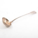 A Regency silver ladle by Thomas Wilkes Barker, London 1815, approx. 5.7oz.