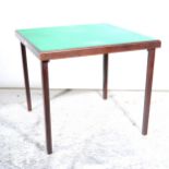 Two modern Vono type card tables