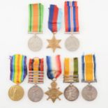 Medals; group of five, 7629 Pte. J. Peake Grenadier Guards,