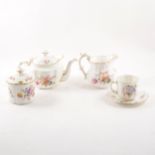 Royal Crown Derby part teaset, Posies pattern, and other Derby ware