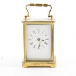 French brass carriage clock.