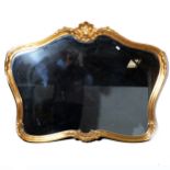 A reproduction gilt frame wall mirror