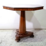 Victorian mahogany octagonal centre table