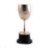 A Victorian silver goblet by Charles Boyton II