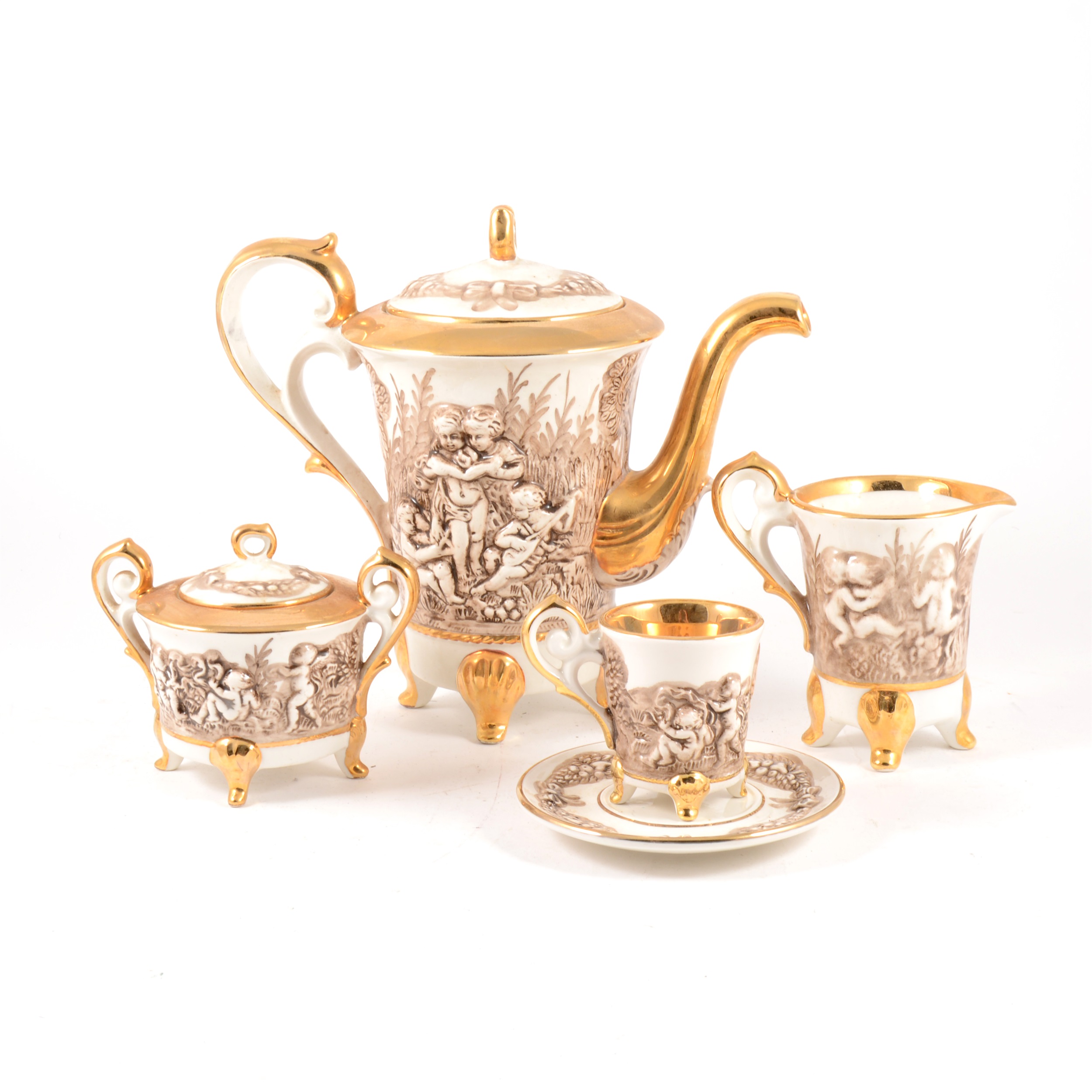 A Capodimonte coffee set