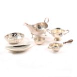Six small items of silver,