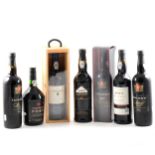 Port; seven bottles including Warres, Taylor's and Dow's