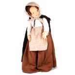 Large Nora Wellings felt doll, 80cm tall.