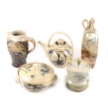 A collection of Dave Cohen studio pottery, ...
