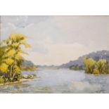 James H. Kibart, Calm Waters, signed, watercolour, 31cm x 44cm,