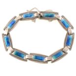 Murrle Bennett - an Arts & Crafts early 20th Century enamel bracelet