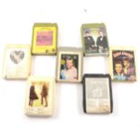 Quantity of 8 track music cartridges