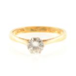 A diamond solitaire ring, 0.60 carat