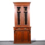 A Victorian walnut bookcase, ...