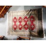 Persian pattern part sill rug,