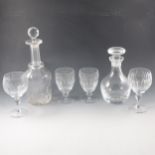 Waterford, Stuart and other table glass,