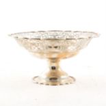 Silver pedestal bowl,