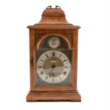 George III style burr walnut bracket clock by Kendal & Dent,