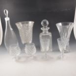 Cut and moulded glassware,