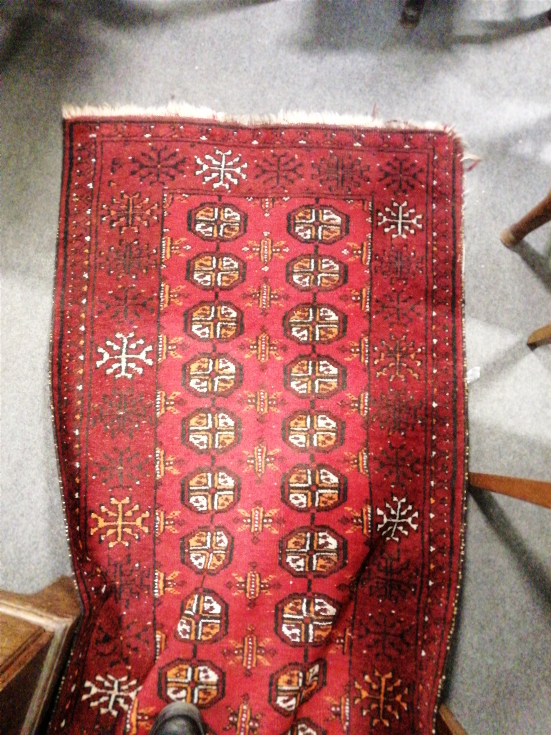 Two red Tekke rugs,