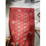 Two red Tekke rugs,