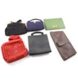 A collection of vintage handbags,