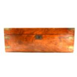 Victorian walnut writing box,