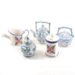 Two boxes of decorative ceramics and glass,