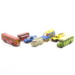 Loose and playworn die-cast model cars and vehicles, including Tonka, Corgi, Britains and others,