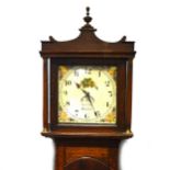 Oak cased longcase clock, signed Thos. Collins, Botesdale,