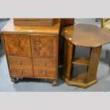 A Victorian mahogany commode, adapted, ...