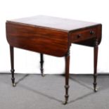 An early Victorian mahogany Pembroke table