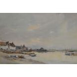 Ronald Cranforth, Estuary, Norfolk, watercolour