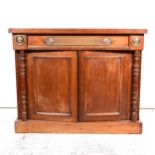 A Victorian mahogany chiffonier base