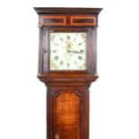 Samuel Doulton, Rugby, oak longcase clock, thirty-hour movement